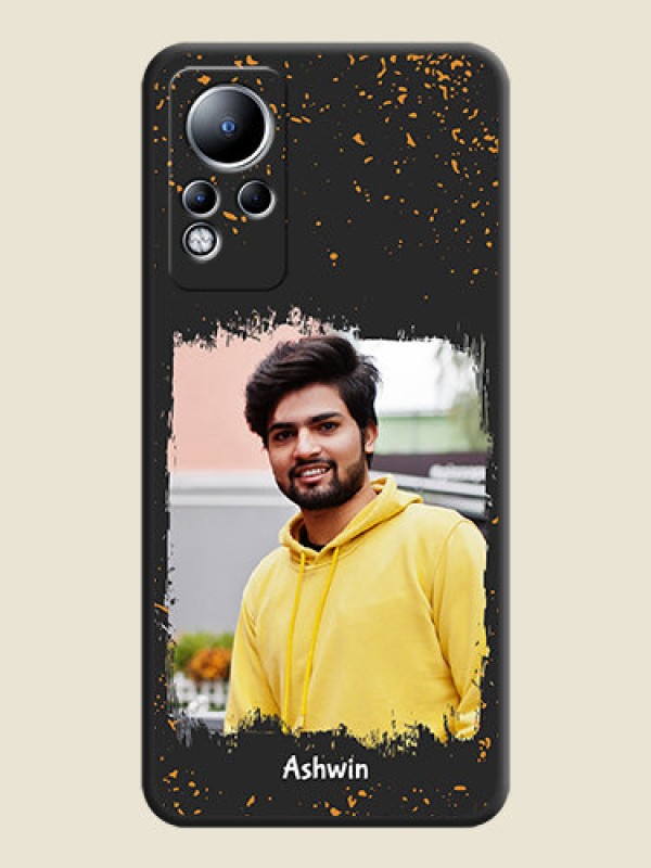Custom Spray Free Design on Photo on Space Black Soft Matte Phone Cover - Infinix Note 12