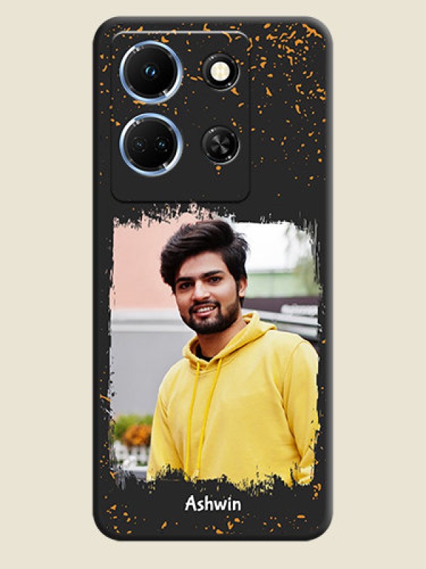 Custom Spray Free Design - Photo on Space Black Soft Matte Phone Cover - Infinix Note 30 5G