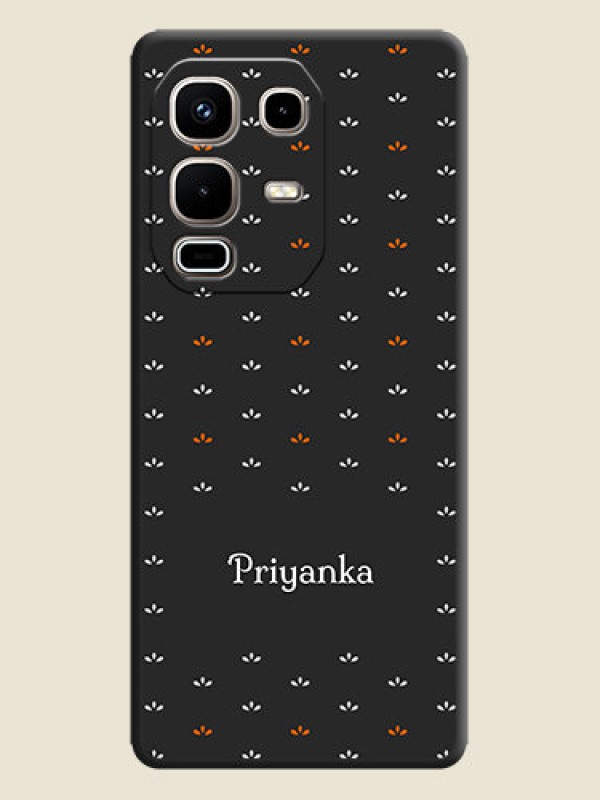 Custom Simple Pattern With Custom Text On Space Black Custom Soft Matte Mobile Back Cover - Infinix Note 50s 5G