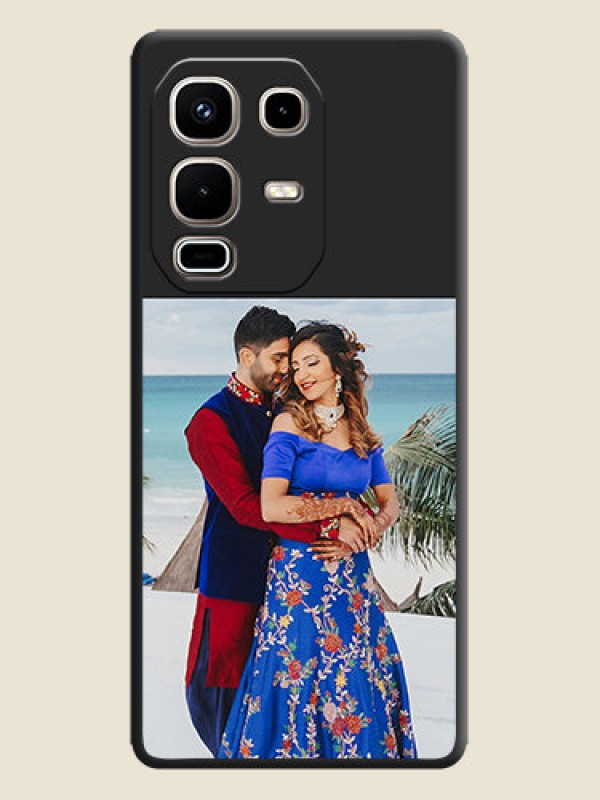 Custom Image Upload With Space Black Color On Custom Soft Matte Mobile Back Cover - Infinix Note 50S 5G