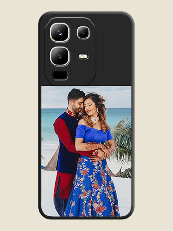 Custom Image Upload With Space Black Color On Custom Soft Matte Mobile Back Cover - Infinix Note 50X 5G