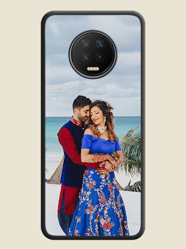 Custom Full Single Pic Upload On Space Black Personalized Soft Matte Phone Covers -Infinix Note 7