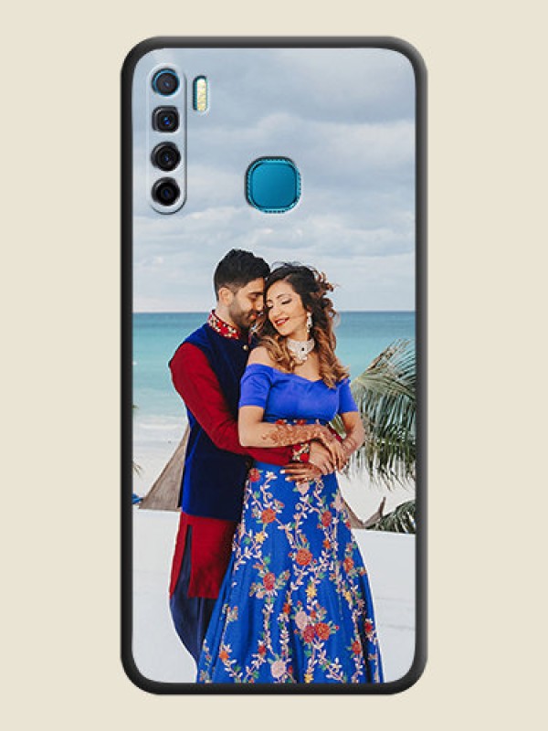 Custom Full Single Pic Upload On Space Black Personalized Soft Matte Phone Covers -Infinix S5 Lite
