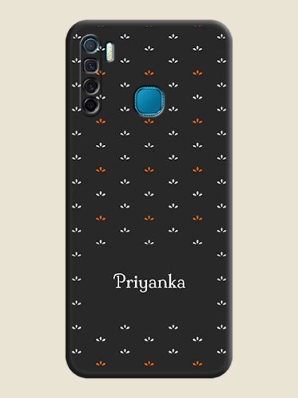 Custom Simple Pattern With Custom Text On Space Black Personalized Soft Matte Phone Covers -Infinix S5 Lite