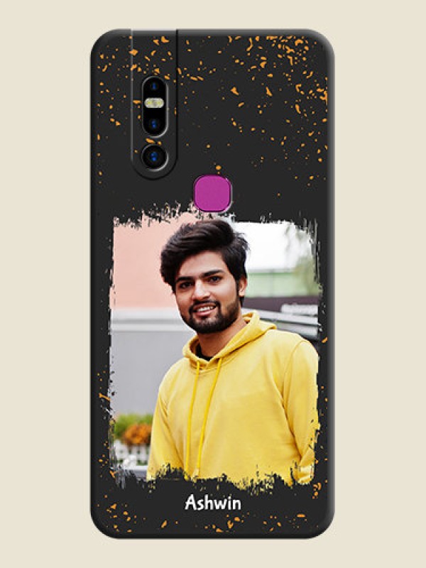 Custom Spray Free Design - Photo on Space Black Soft Matte Phone Cover - Infinix S5 Pro