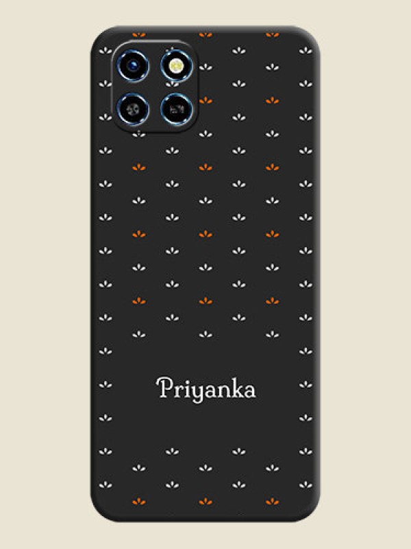 Custom Simple Pattern With Custom Text On Space Black Personalized Soft Matte Phone Covers - Infinix Smart 6 HD