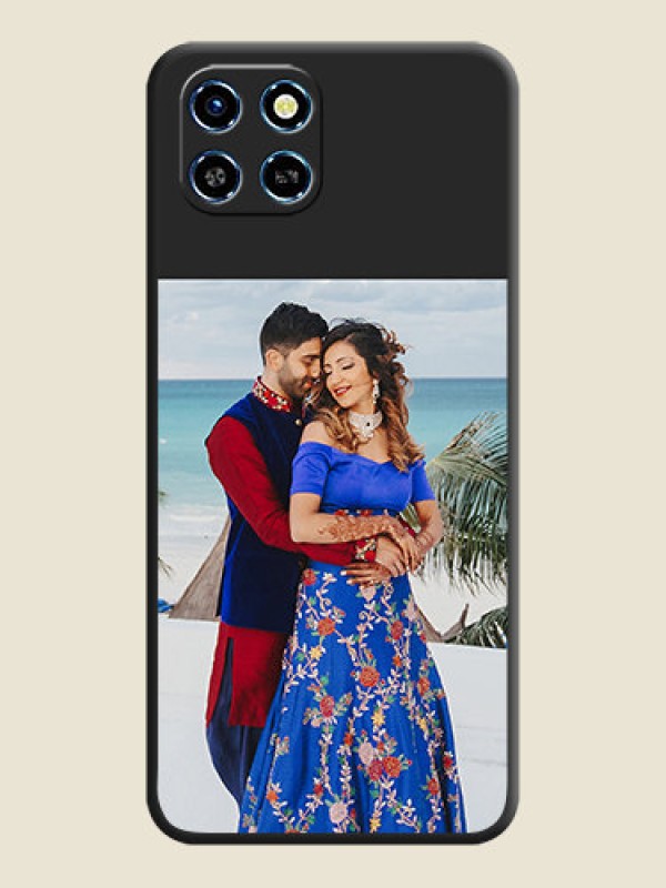Custom Image Upload With Space Black Color On Custom Soft Matte Mobile Back Cover - Infinix Smart 6 Hd