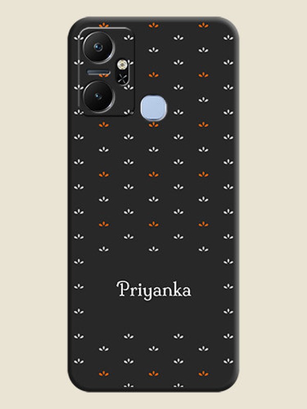 Custom Simple Pattern With Custom Text On Space Black Personalized Soft Matte Phone Covers - Infinix Smart 6 Plus