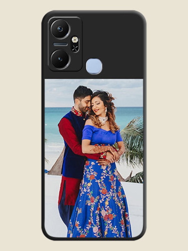 Custom Image Upload With Space Black Color On Custom Soft Matte Mobile Back Cover - Infinix Smart 6 Plus