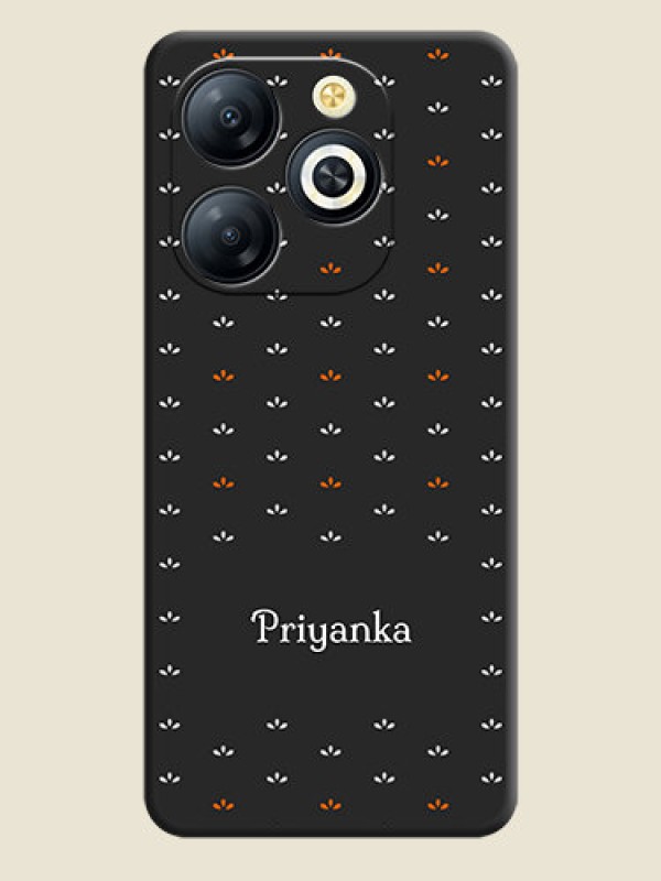 Custom Simple Pattern With Custom Text On Space Black Custom Soft Matte Mobile Back Cover - Smart 8 HD