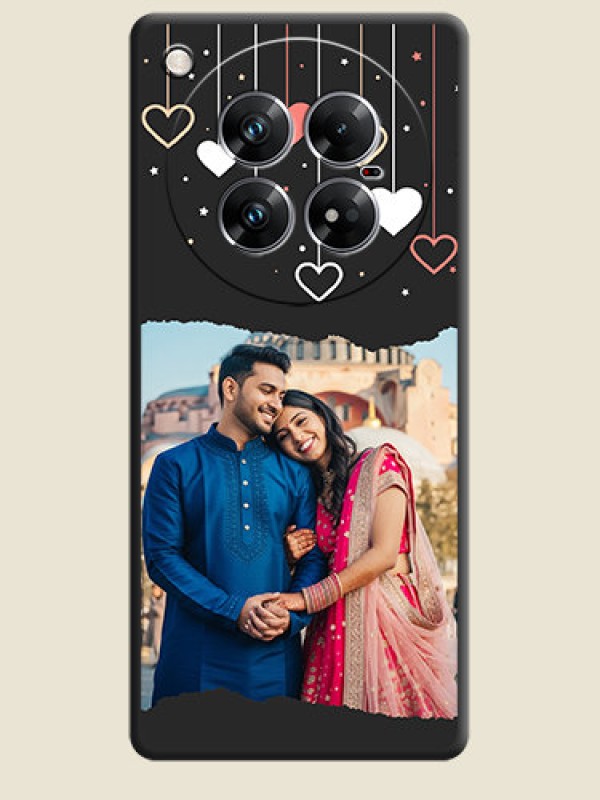 Custom Love Hangings with Splash Wave Picture On Space Black Custom Soft Matte Mobile Back Cover - Infinix Zero 40 5G