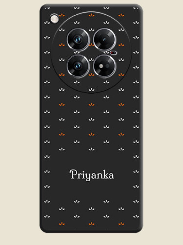 Custom Simple Pattern With Custom Text On Space Black Custom Soft Matte Mobile Back Cover - Infinix Zero 40 5G