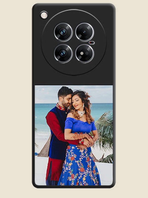 Custom Image Upload With Space Black Color On Custom Soft Matte Mobile Back Cover - Infinix Zero 40 5G