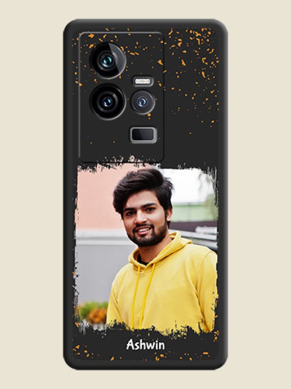 Custom Spray Free Design on Photo on Space Black Soft Matte Phone Cover - iQOO 11 5G