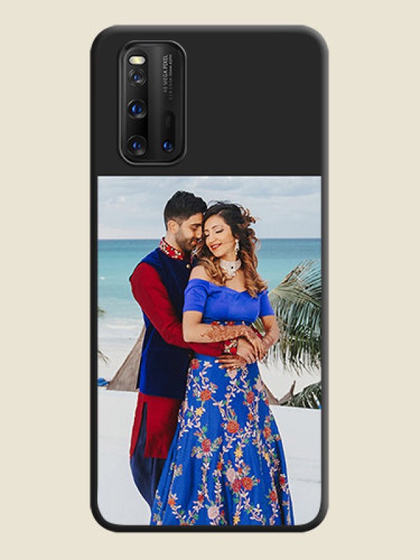 Custom Image Upload With Space Black Color On Custom Soft Matte Mobile Back Cover - Iqoo 3 5G