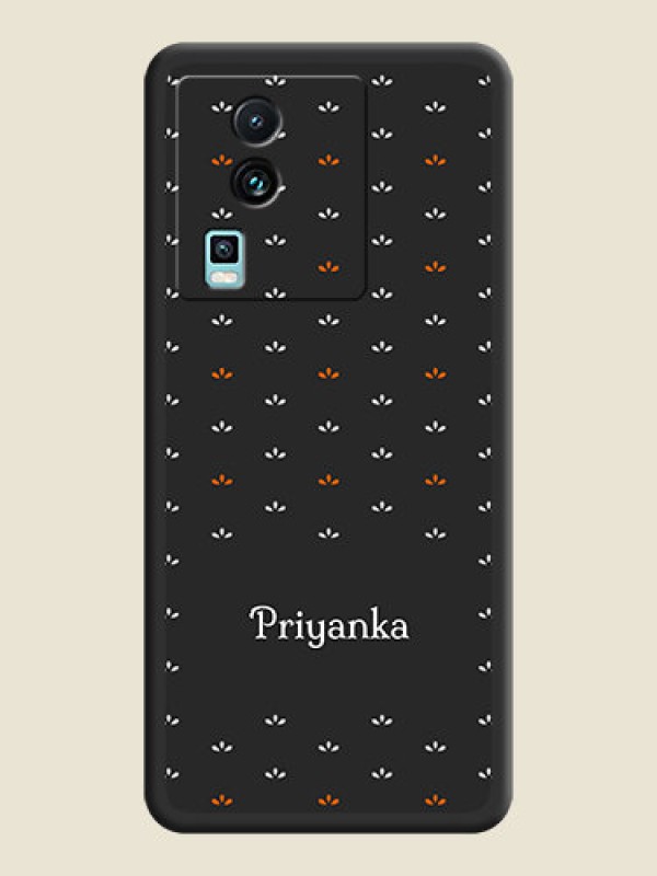 Custom Simple Pattern With Custom Text On Space Black Personalized Soft Matte Phone Covers -Iqoo Neo 7 5G