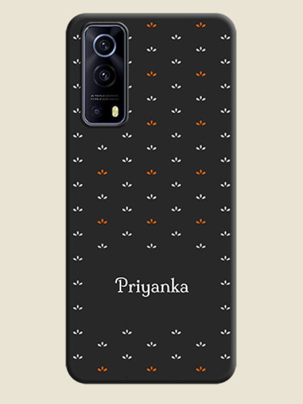 Custom Simple Pattern With Custom Text On Space Black Personalized Soft Matte Phone Covers -Iqoo Z3 5G