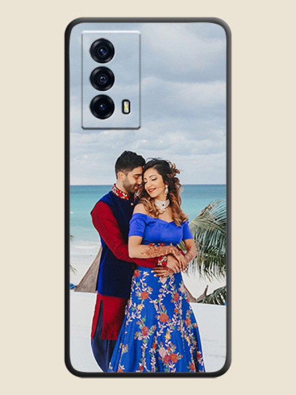 Custom Full Single Pic Upload On Space Black Personalized Soft Matte Phone Covers -Iqoo Z5 5G
