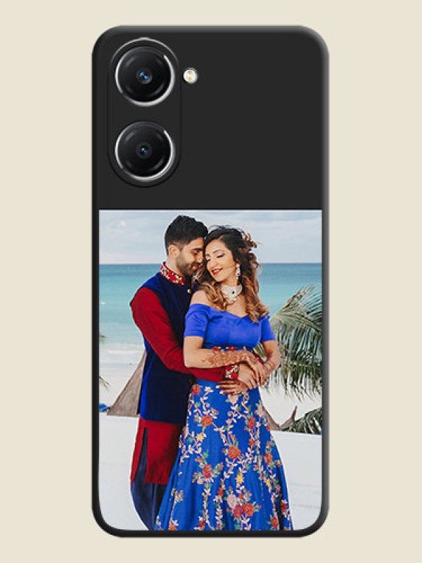 Custom Image Upload With Space Black Color On Custom Soft Matte Mobile Back Cover - Iqoo Z9 Lite 5G