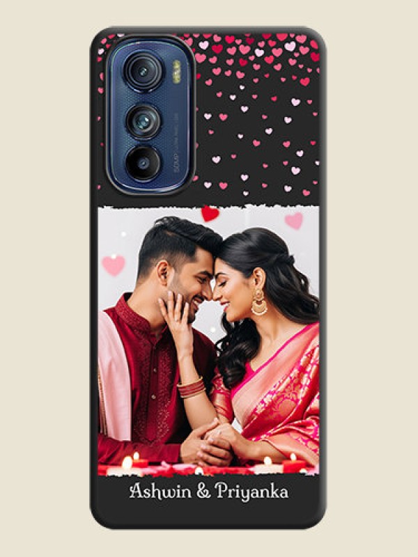 Custom Fall in Love with Your Partner  on Photo on Space Black Soft Matte Phone Cover - Motorola Edge 30