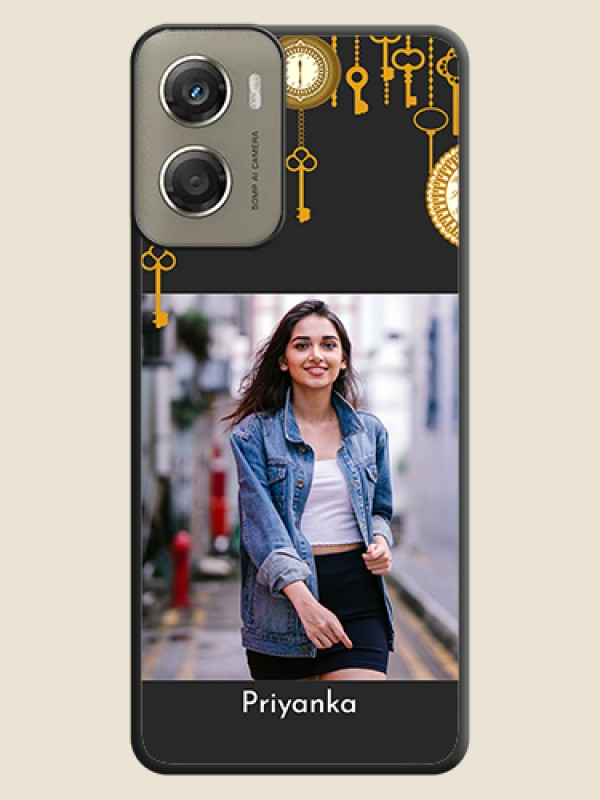 Custom Decorative Design with Text On Space Black Custom Soft Matte Mobile Back Cover - Motorola Moto G06 Power