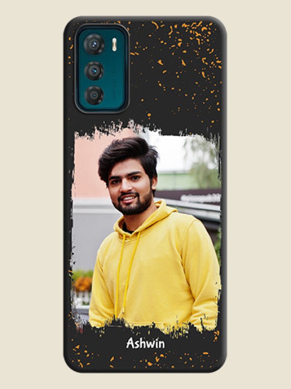 Custom Spray Free Design on Photo on Space Black Soft Matte Phone Cover - Motorola Moto G42