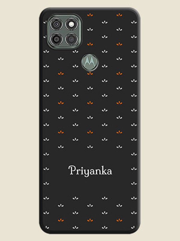 Custom Simple Pattern With Custom Text On Space Black Personalized Soft Matte Phone Covers -Motorola Moto G9 Power
