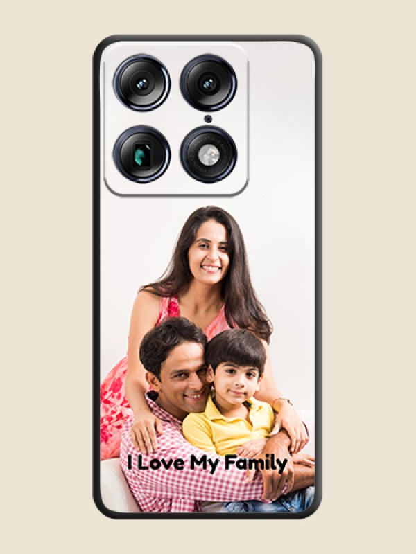 Custom Full Single Pic Upload With Text On Space Black Custom Soft Matte Mobile Back Cover - Motorola Signature 5G