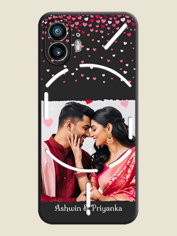 Custom Fall in Love with Your Partner - Photo on Space Black Soft Matte Phone Cover - Nothing Phone 2