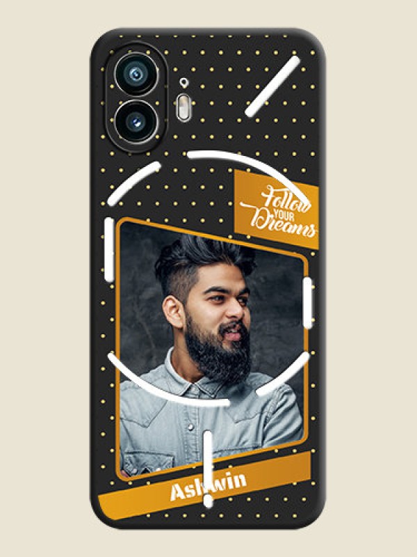 Custom Follow Your Dreams with White Dots on Space Black Custom Soft Matte Phone Cases - Nothing Phone 2