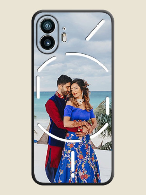 Custom Full Single Pic Upload On Space Black Personalized Soft Matte Phone Covers - Nothing Phone 2