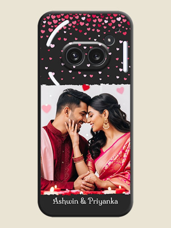 Custom Fall in Love with Your Partner on Photo On Space Black Custom Soft Matte Mobile Back Cover - Nothing Phone 2A Plus