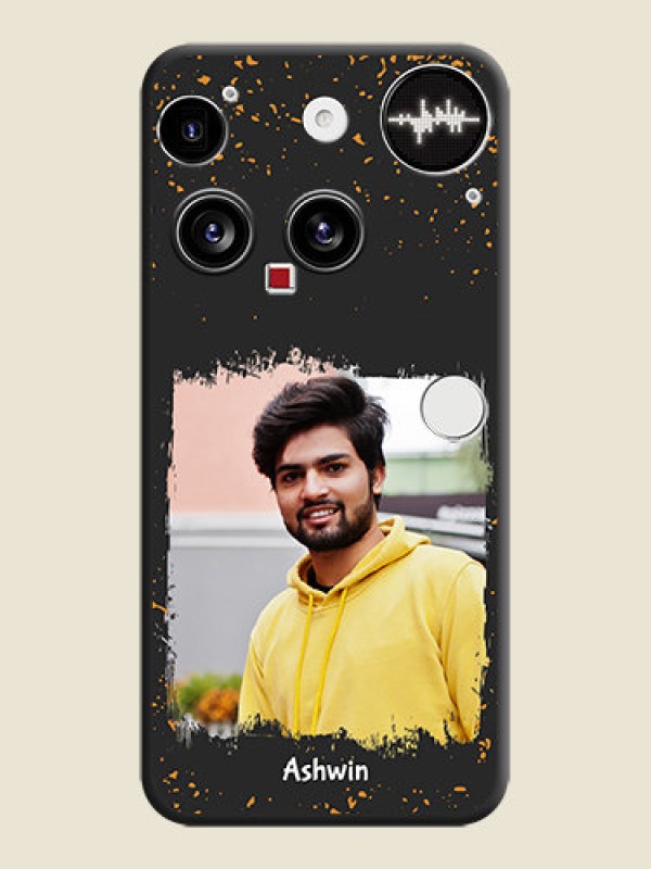 Custom Spray Free Design on Photo On Space Black Custom Soft Matte Mobile Back Cover - Nothing Phone 3 5G