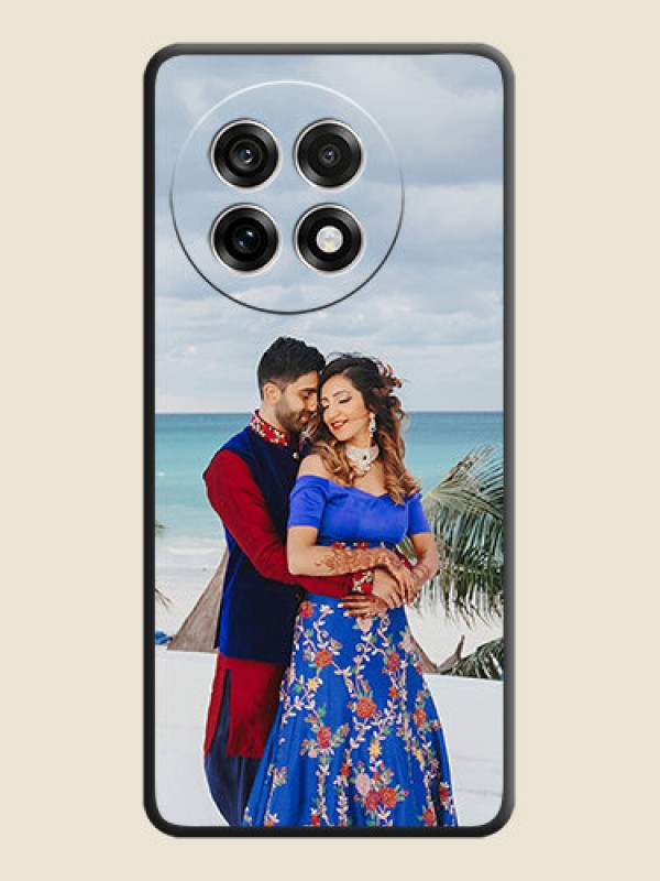 Custom Full Single Pic Upload On Space Black Custom Soft Matte Mobile Back Cover - OnePlus 13R 5G
