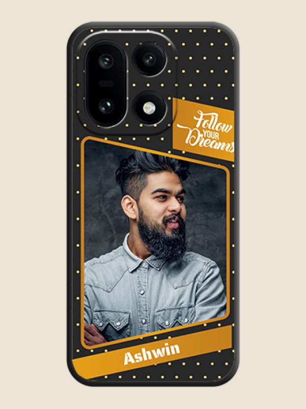 Custom Follow Your Dreams with White Dots On Space Black Custom Soft Matte Mobile Back Cover - OnePlus 15 5G