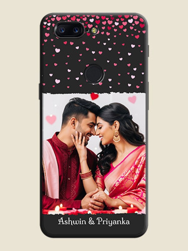 Custom Fall in Love with Your Partner  - Photo on Space Black Soft Matte Phone Cover - OnePlus 5T