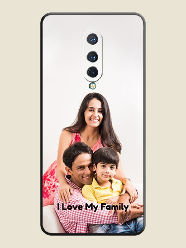 Custom Full Single Pic Upload With Text On Space Black Personalized Soft Matte Phone Covers -Oneplus 8