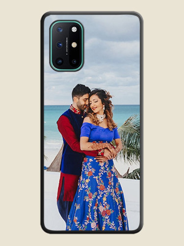 Custom Full Single Pic Upload On Space Black Personalized Soft Matte Phone Covers -Oneplus 8T