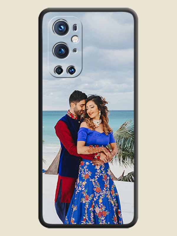 Custom Full Single Pic Upload On Space Black Personalized Soft Matte Phone Covers -Oneplus 9 Pro 5G