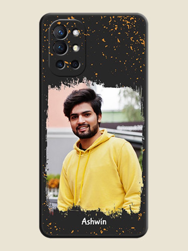 Custom Spray Free Design on Photo on Space Black Soft Matte Phone Cover - Oneplus 9R 5G