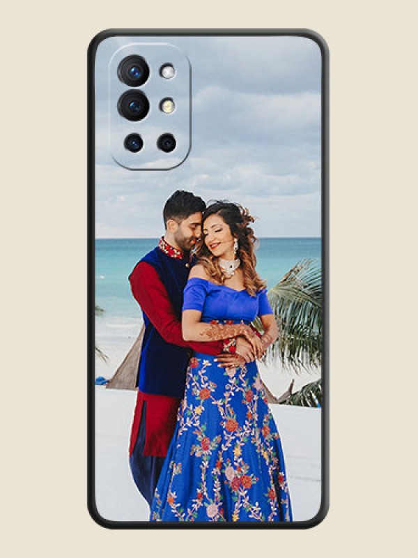 Custom Full Single Pic Upload On Space Black Personalized Soft Matte Phone Covers -Oneplus 9R 5G