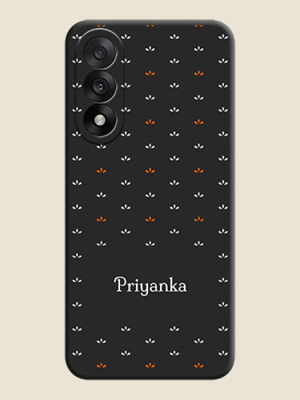 Custom Simple Pattern With Custom Text On Space Black Custom Soft Matte Mobile Back Cover - OnePlus Nord 5 5G