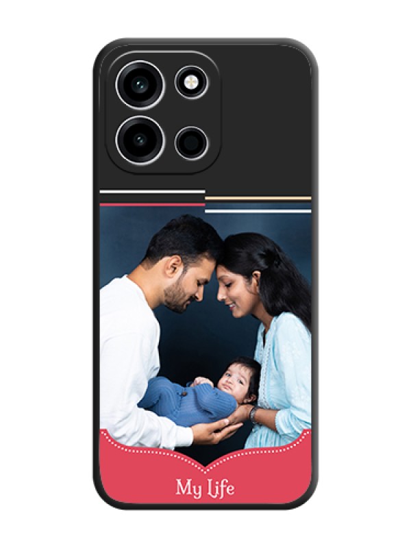 Custom Classic Plain Design with Name On Space Black Custom Soft Matte Mobile Back Cover - OnePlus Nord 6 5G
