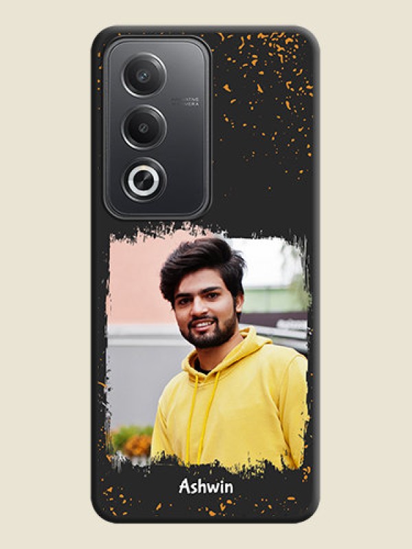 Custom Spray Free Design on Photo On Space Black Custom Soft Matte Mobile Back Cover - Oppo A3 Pro 5G