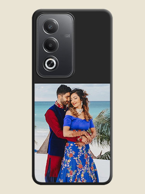 Custom Image Upload With Space Black Color On Custom Soft Matte Mobile Back Cover - Oppo A3 Pro 5G