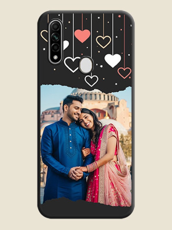 Custom Love Hangings with Splash Wave Picture on Space Black Custom Soft Matte Phone Back Cover - Oppo A31