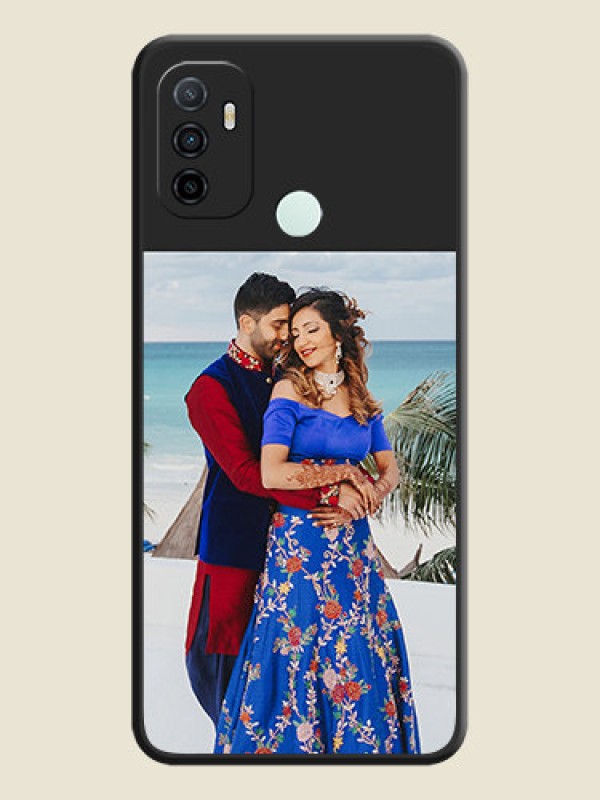 Custom Image Upload With Space Black Color On Custom Soft Matte Mobile Back Cover - Oppo A53