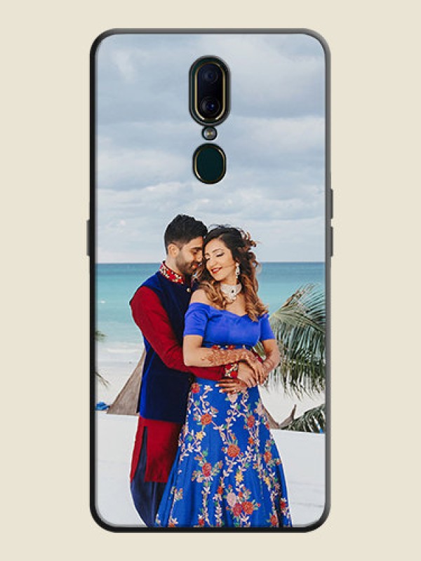 Custom Full Single Pic Upload On Space Black Personalized Soft Matte Phone Covers -Oppo A9