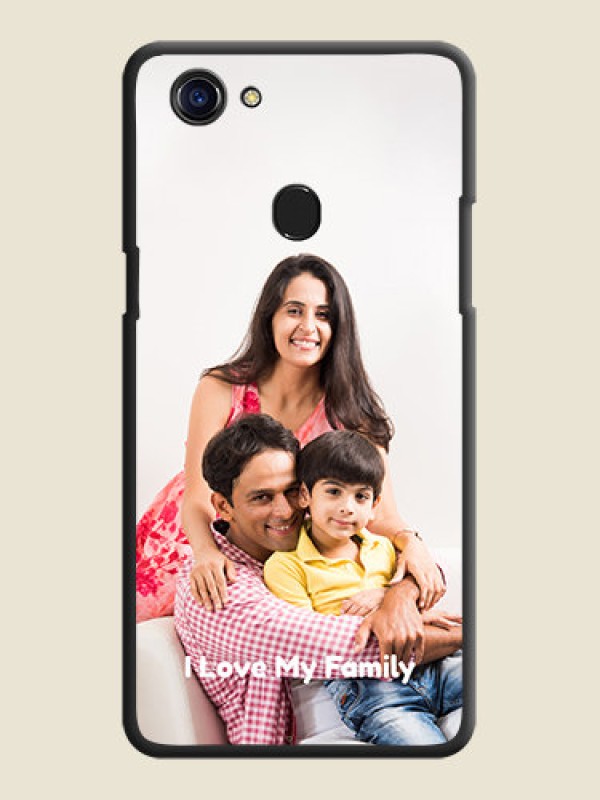 Custom Full Single Pic Upload With Text On Space Black Personalized Soft Matte Phone Covers -Oppo F5