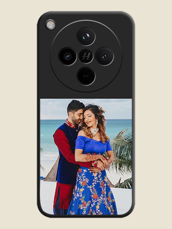 Custom Image Upload With Space Black Color On Custom Soft Matte Mobile Back Cover - Oppo Find X8 5G